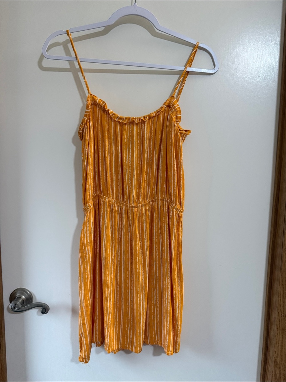 Rue21 Orange Striped Mini Dress
